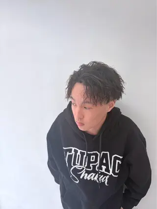 パーマ メンズカット＆ 艶カラー/有馬のヘアスタイル