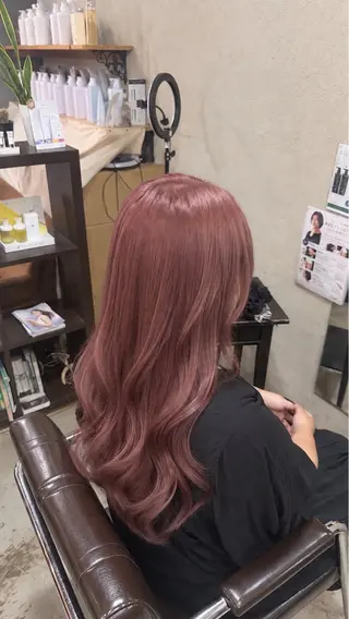 ロング カラー 小池 かなこのヘアスタイル