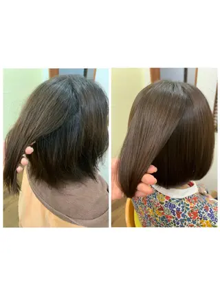 ショート カラー 加茂 しのぶのヘアスタイル
