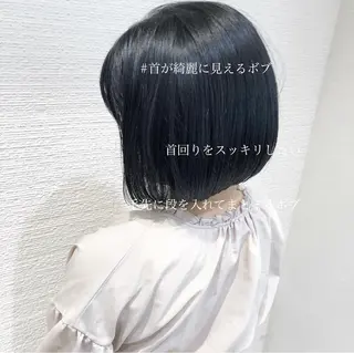 ショート カラー 似合わせ/レイヤー /ボブ/新谷のヘアスタイル