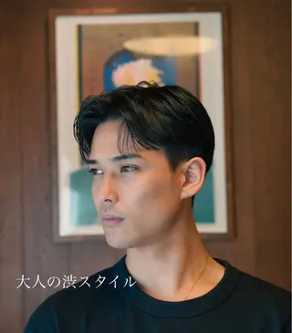 パーマ メンズ メンズショート タチカワユウキのヘアスタイル