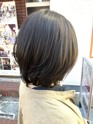 ミディアム 阿部 雲母のヘアスタイル