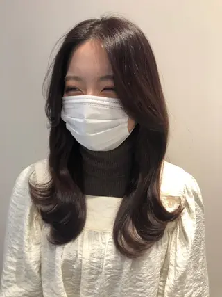ロング ❤︎︎韓国ヘア❤︎︎ 𝑺𝒉𝒊𝒉𝒐のヘアスタイル