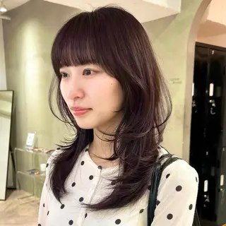 ミディアム カラー ☪️ブリーチ特化/ レイヤーボブ🪄aiのヘアスタイル