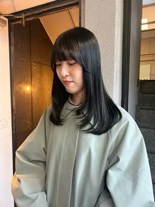 セミロング カラー ブラウンカラー 🦔🪷なりたりみのヘアスタイル