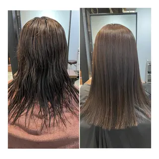 ミディアム パーマ 髪質改善艶髪特化 二瓶 海人のヘアスタイル
