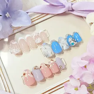 ネイル 手描きアート&推し活 🌟Wisteriaのネイルデザイン