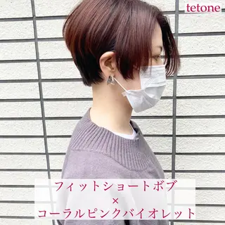 ショート カラー テトネ タカシのヘアスタイル