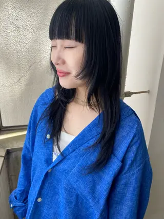 ロング カラー フレンチボブパーマ Yuukiのヘアスタイル