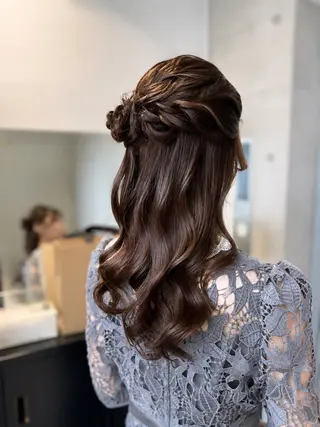 セミロング カラー パーマ ヘアアレンジ 艶髪縮毛矯正/透明感 カラー/YUKAのヘアスタイル