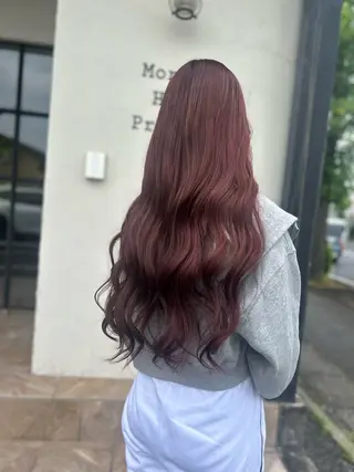 ロング カラー 井上 花音のヘアスタイル