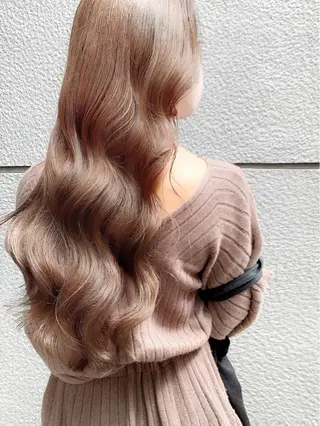 ロング カラー レイヤー専門家 ダブルカラー修のヘアスタイル