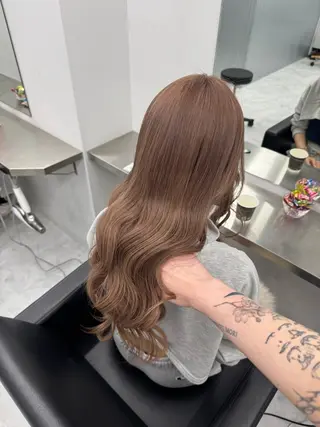 ロング カラー ピンク🎀/ベージ ュ🧸🥞/ユウキのヘアスタイル