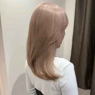セミロング カラー iga/渋谷個室🍀 艶髪カラー✨のヘアスタイル