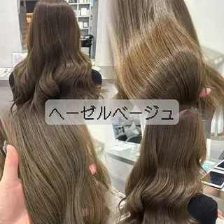 ロング カラー 透明感カラー/顔周り カット🌸サクラ🌸のヘアスタイル