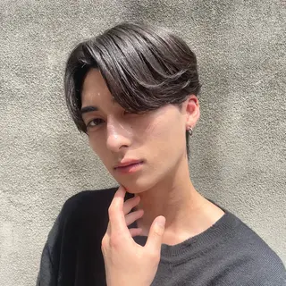 ショート カラー パーマ ヘアアレンジ メンズ 亀井隆汰/メンズ専門 パーマ/フェード可のヘアスタイル