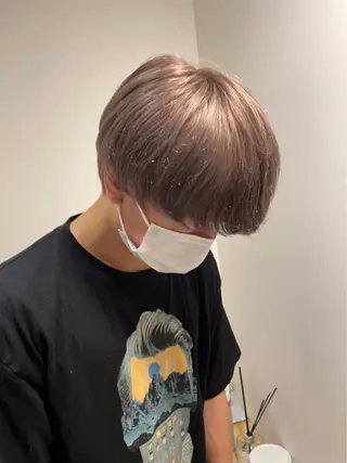 ショート カラー メンズ メンズ清潔感のプロ 💈メンズパーマ藤田のヘアスタイル