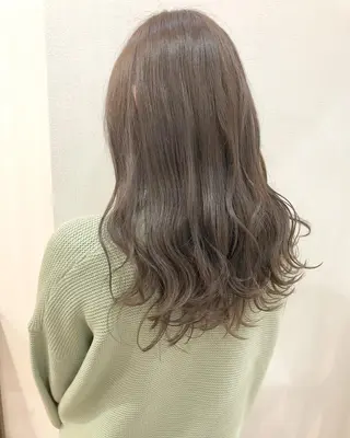 ミディアム カラー 横浜ブリーチムラ直し ハイトーン/ブリーチのヘアスタイル