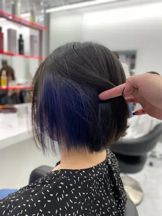 ショート カラー ヘアアレンジ 💖似合わせカラー ブリーチ💖レイヤーのヘアスタイル