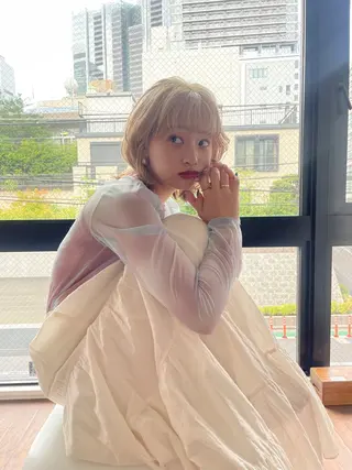 ショート カラー レイヤーカット🎀 NANAHAのヘアスタイル