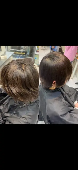 ショート tatsuya新宿 縮毛矯正/髪質改善のヘアスタイル