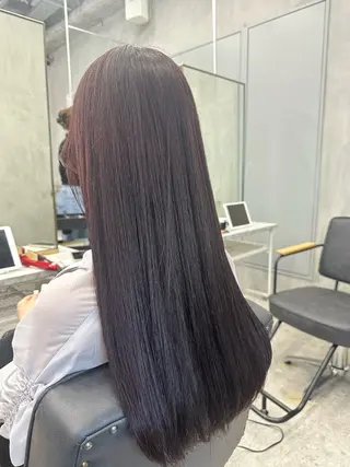 ロング カラー 艶髪/縮毛矯正 特化 ヒトシのヘアスタイル