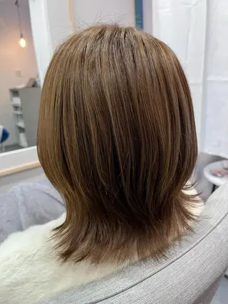 ミディアム カラー liL hair サトウリョウタのヘアスタイル