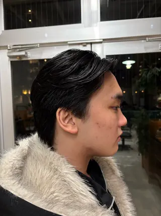 ショート メンズ 西宮北口パーマ 鮫島竜海のヘアスタイル