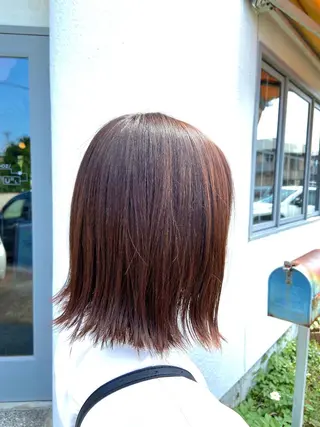 ミディアム 大良 彩水のヘアスタイル