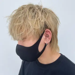 カラー パーマ メンズ 木村 明日美のヘアスタイル