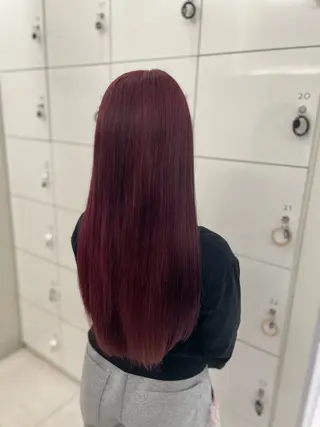 セミロング カラー 桂嵩太レイヤー･ ショートボブ縮毛矯正のヘアスタイル