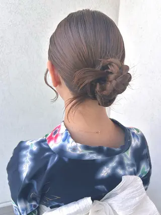 ミディアム ヘアアレンジ SOL _nagisa.のヘアスタイル