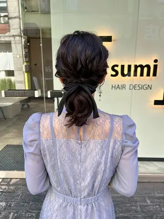 ショート カラー ヘアアレンジ 「sumi」 AMIのヘアスタイル
