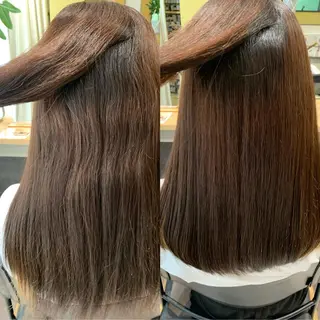 ロング パーマ hubhair レイヤー/透明感のヘアスタイル