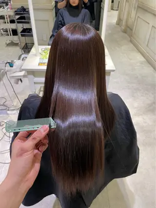 パーマ 💙透明感カラー/ 縮毛矯正/ゆうな💙のヘアスタイル