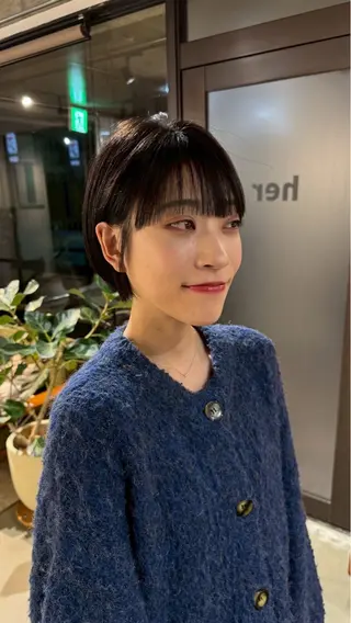 ショート カラー kaito /都立大学herのヘアスタイル