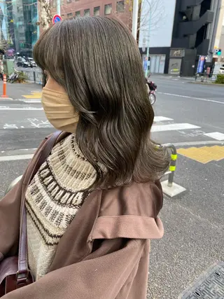 ロング カラー ハッシュカット/レイ ヤーカットArataのヘアスタイル