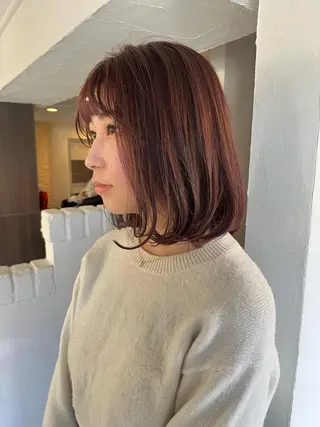 ミディアム カラー ヘアアレンジ 眼精疲労・首肩こり 専門スパのエステ・リラクイメージ
