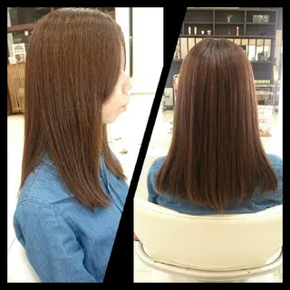 ロング カラー キンジョウ エナミのヘアスタイル