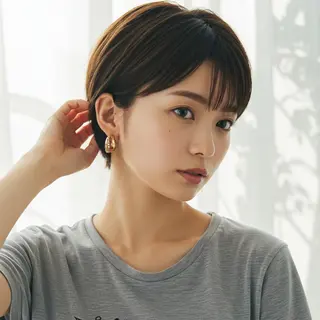 ショート ish by fan .✄代表 根本卓実のヘアスタイル