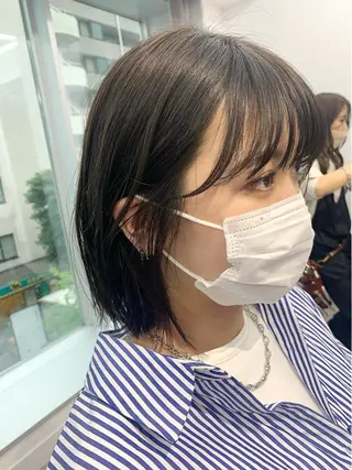 ミディアム カラー パーマ ヘアアレンジ メンズ キッズ ネイル マツエク・マツパ アイブロウ 似合せレイヤー/ 柔らか透明感カラーのヘアスタイル