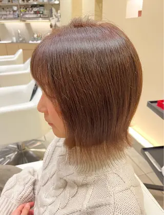ミディアム 柴田 葉月のヘアスタイル