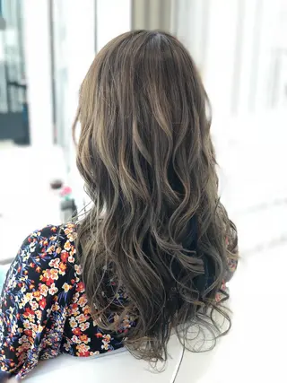 ロング カラー ヘアアレンジ 渡辺　亮/髪質改善 レイヤーカットのヘアスタイル