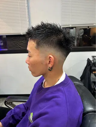 ショート メンズ 竹内 奨のヘアスタイル