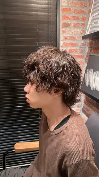 パーマ メンズ 田中 美月のヘアスタイル