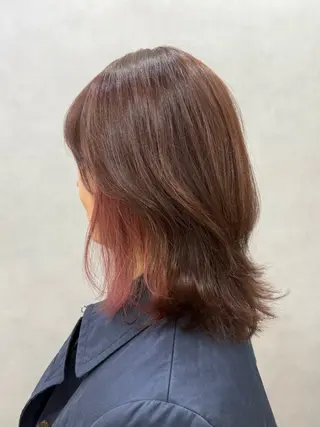 ミディアム カラー 透明感カラー/パーマ 🌀アオノのヘアスタイル