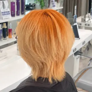 ショート レイヤー/ウルフ/デ ザインカラー💎藤原のヘアスタイル