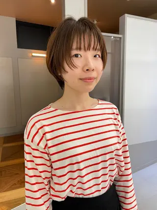 ショート 緒方リエ 時短ショート・ボブのヘアスタイル