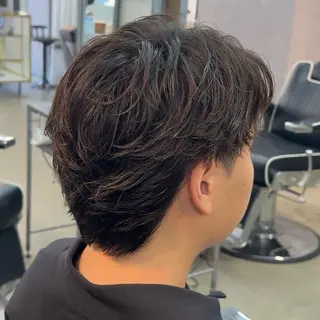 ショート パーマ ヘアアレンジ メンズ MENIN メンズ サロン　望月　涼太のヘアスタイル