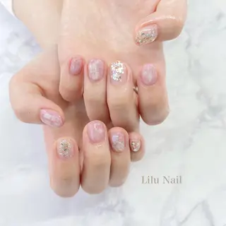 ネイル モチの良さ◉ フィルインネイル♡のネイルデザイン